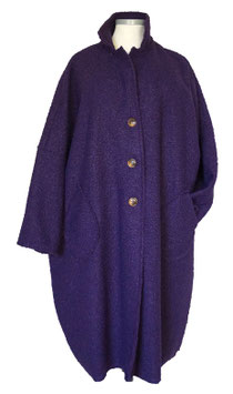 Bouclé Mantel Übergangsmantel Violet (06880-1)
