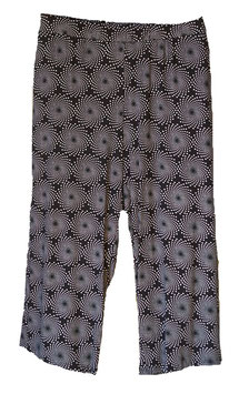 Sommerhose Marlenehose Wohlfühlhose Black & White 3 (04918)