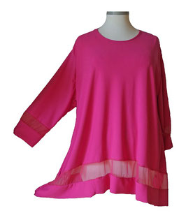 Chiffon-Attraktiv LA-Shirt Pink 48-58 (09868)
