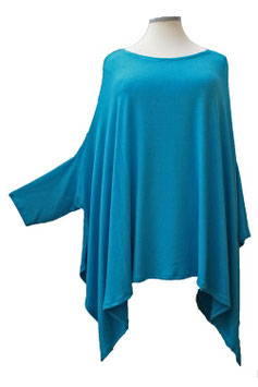 Weich & Chic Zipfelpulli Pullover Türkis (07834)
