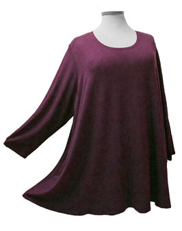 LA-Shirt in Zauber-A-Linie Dunkelviolet meliert (07625)