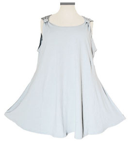 SunShine Longtop in A-Linie Baumwolle Jersey Weiß