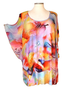 Wonderful Watercolors Longform Shirt (00576)