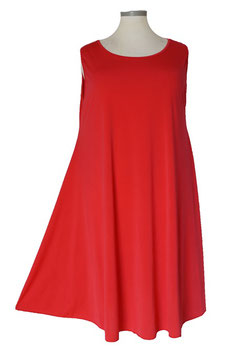 UniColor Kleid in A-Linie Rot (05449)