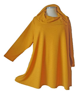 Struktur Pulli in Zauber-A-Linie mit Kragen Ocker (08369)