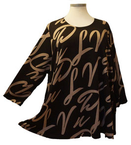 Eleganter Pullover Schwarz & Braun (04198)