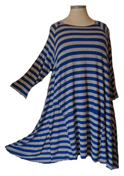 Longshirt in A-Linie Royal Grau (07944)