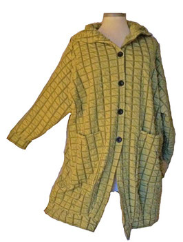 Pariser Chic! Mantel Jacke Grün-Schwarz (03752)
