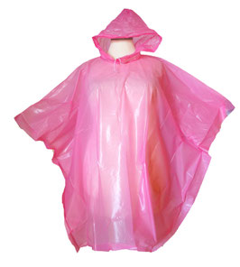 Wind und Regen Poncho Überwurf To Go Superlight Happy-Pink