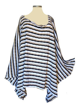 MD-ULSM Stylischer Lagenlook Überwurf Pulli (00610)