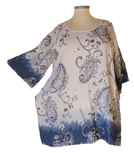 Superleichtes Viskose Tuchstoff Shirt (04890)