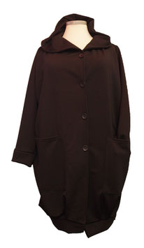 Pünktchen Mantel Schwarz (07248)