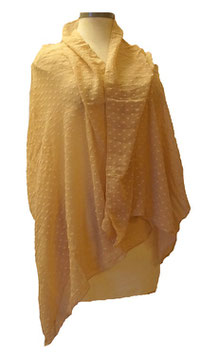 Flöckchen-Chiffon Tuchschal Beige (04697)