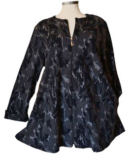 High Quality Jacke in Zauber-A-Linie Dunkelblau-Schwarz (08026)