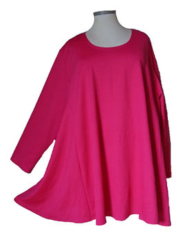 SunShine Pullover in 6-Bahnen A-Linie Streifchen Pink (05702)