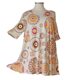 Shirt in Zauber-A-Linie mit Taschen Indian-Style (00254)