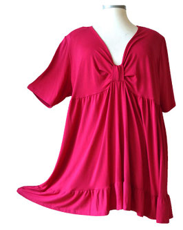 Babydoll Tunika in A-Linie (Pink)