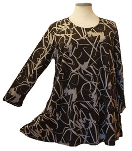 Pullover in Zauber-A-Linie Schwarz Grau (04206)