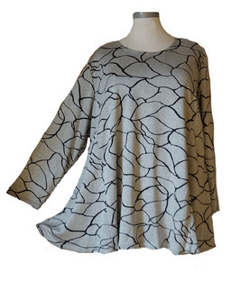 SunShine Pullover in 6-Bahnen A-Linie BrokenStone (02600)