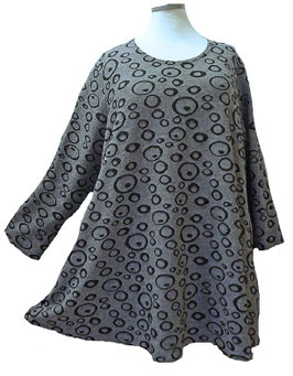 Pullover in Zauber-A-Linie DarkSnowGrey & 3D Black (07685)