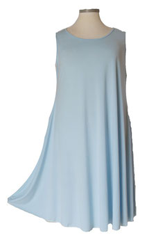 UniColor Kleid in A-Linie Hellblau (05474)