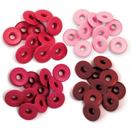 Crop-A-Dile Eyelets - Ösen gross Rot