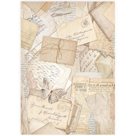 Stamperia Reispapier A4 - Postal Cards DFSA4914