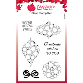 Woodware Stempel - Bubble Mini Baubles