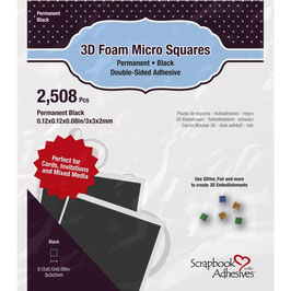 Scrapbook Adhesives - 3D Foam Pads "micro schwarz"