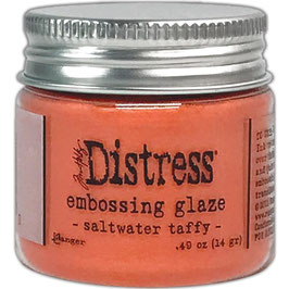 Distress-Embossing Glaze/saltwater taffy