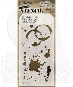 Tim Holtz Stencil - Splatters THS009