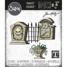 Sizzix by Tim Holtz Thinlits - Graveyard Colorize