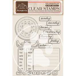 Stamperia Stempel - Create Happiness Christmas "Weekly Planner" WTK179