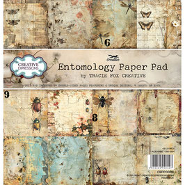 Creative Expressions Paper Pad "Entomology" 8x8"