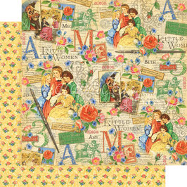 Graphic 45 Scrapbook Papier - Little Women Collection "Sisterly Love"
