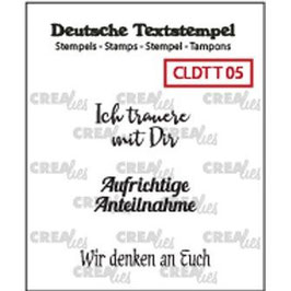 Crealies Clear Stamps "Trauern 05"