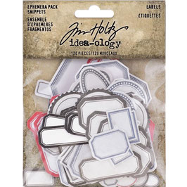 Idea-Ology by Tim Holtz® Ephemera Snippets "Labels"