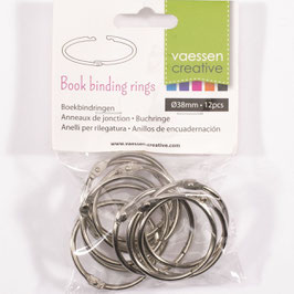 Vaessen Creative Buchringe - silver 38mm