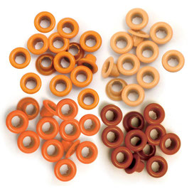 Crop-A-Dile Eyelets - Ösen klein Orange