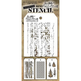 Tim Holtz Mini Stencil - 3er Pack Set #21