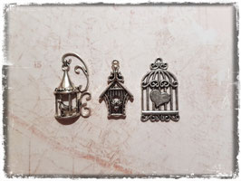 Metall Charms Pack "Silber"