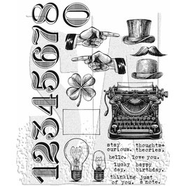 Stampers Anonymous by Tim Holtz Stempel CMS482 "Curiosity Shop"