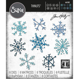 Sizzix by Tim Holtz Thinlits - Scribbly Snowflakes