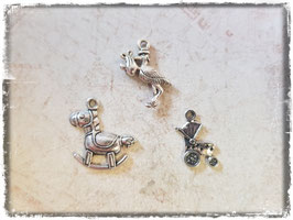 Metall Charms Pack "Silber"