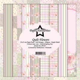 Paper Favourites Paper Pad - Quilt Flowers 6x6" PF227