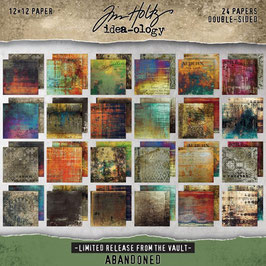 Tim Holtz® Paper Stash 2025 Vault Release "Abandoned" 12x12"