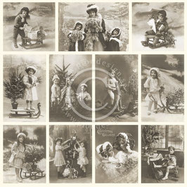 Pion Design From Grandmas Attic - Christmas greetings PD1314F