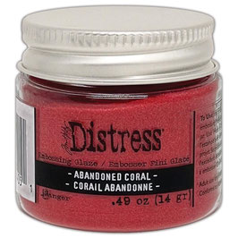 Distress Embossing Glaze - abandoned coral