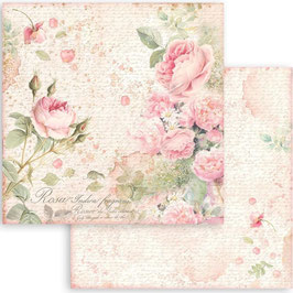 Stamperia Scrapbook Papier - Rose Parfum 12x12" SBB905