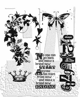 Stampers Anonymous by Tim Holtz Stempel CMS058 "Fairytale Frenzy"